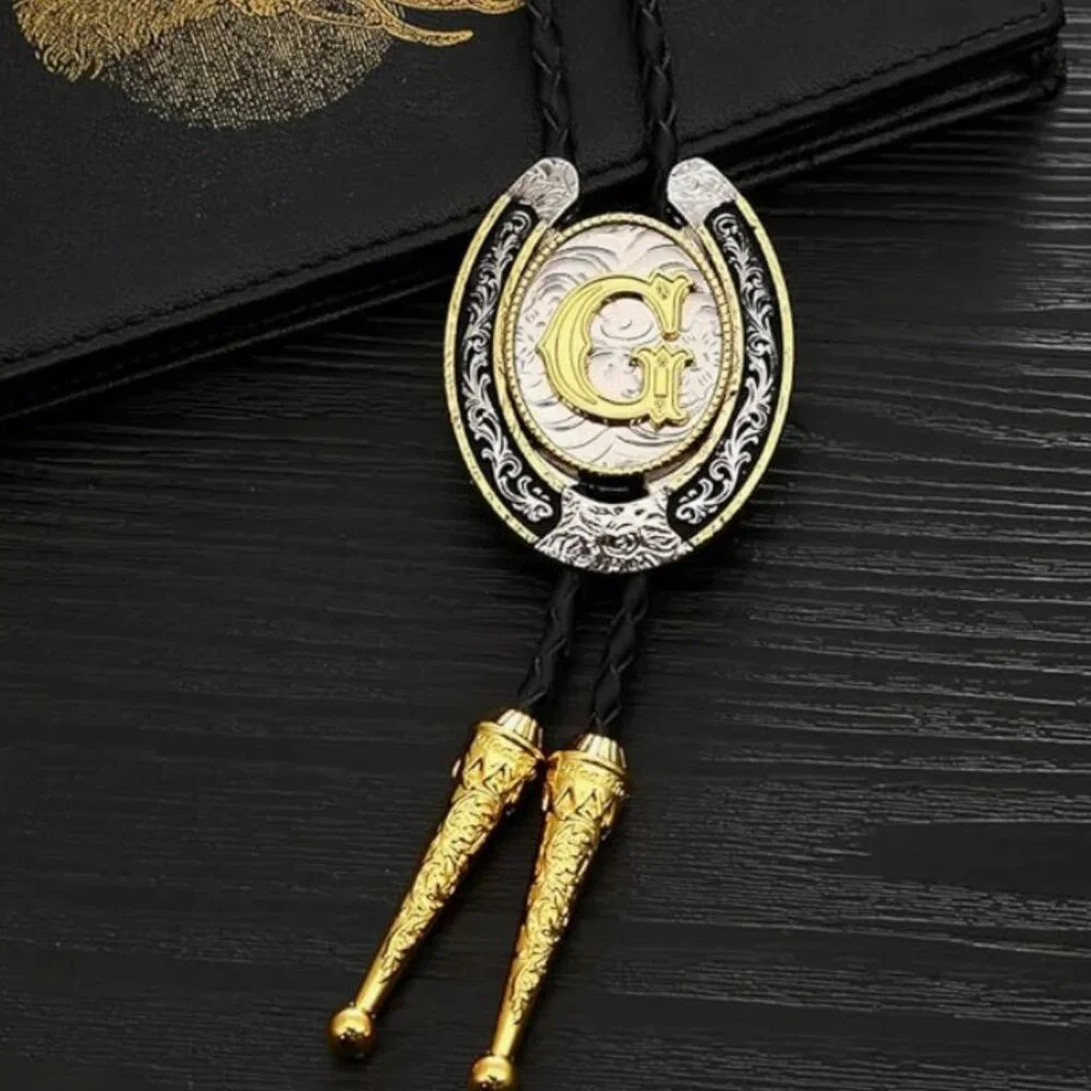 YOUR LETTER Vintage Bolo Western Tie
